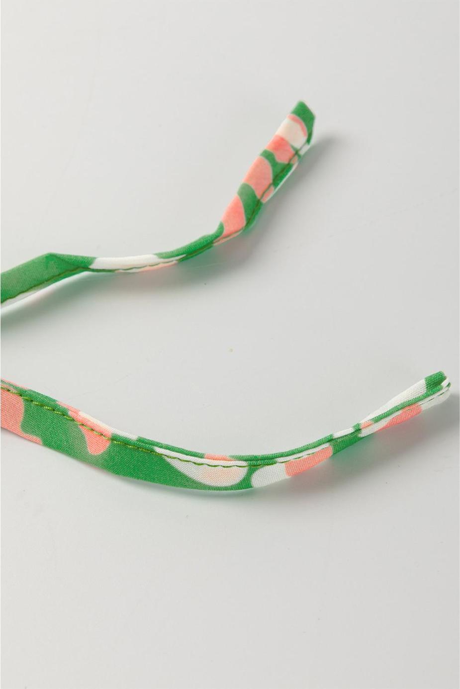 Blouses | Green Abstract Leopard Tie Front Flutter Sleeve Blouse - Women