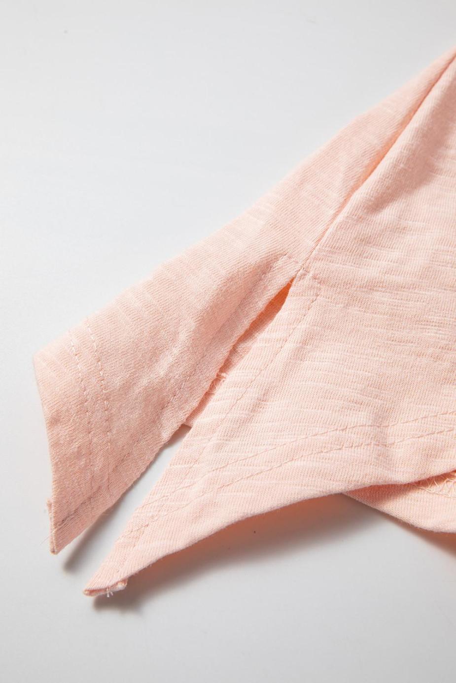 Long Sleeve Tops | Pink Patchwork 60S Flower V Neck Bracelet Sleeve Oversized Top - Women