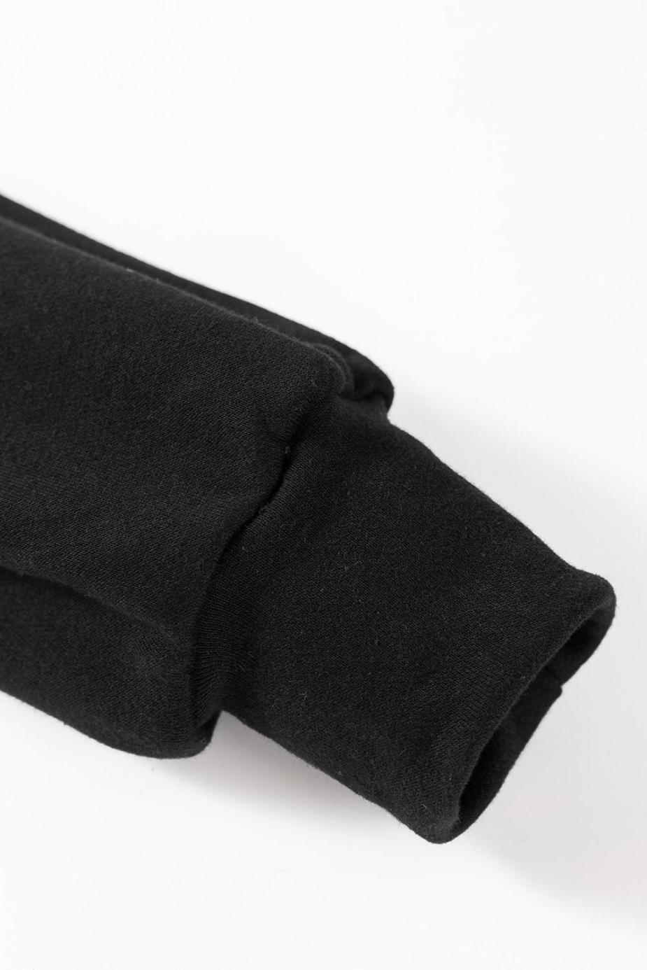 Sweatshirts & Hoodies | Black Bowknot Plain Round Neck Sweatshirt - Women