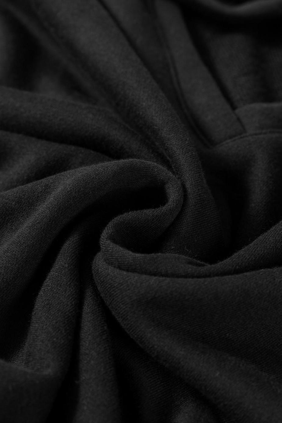 Sweatshirts & Hoodies | Black Bowknot Plain Round Neck Sweatshirt - Women