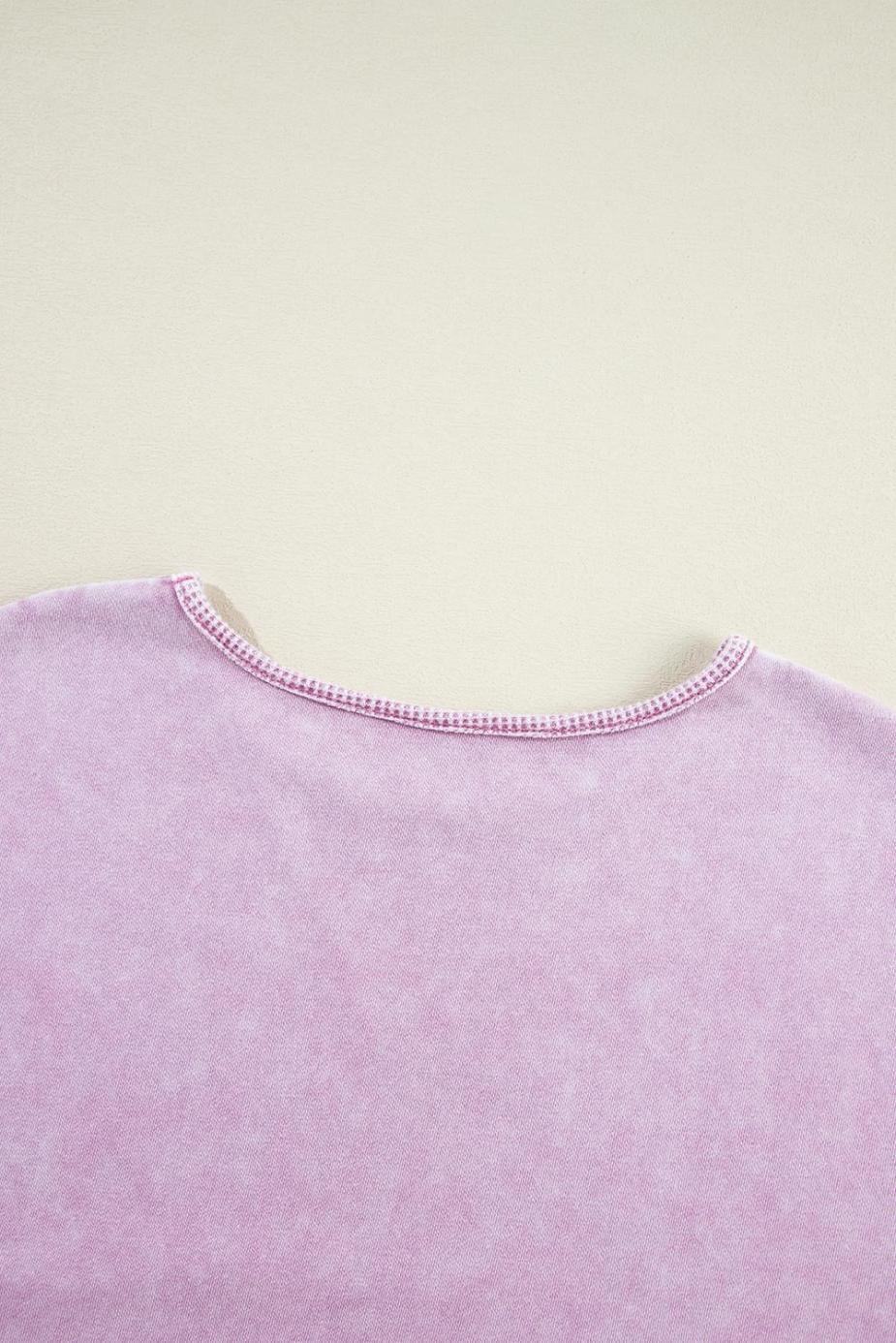 Sweatshirts & Hoodies | Orchid Petal Mineral Wash Drop Shoulder Oversized Sweatshirt - Women