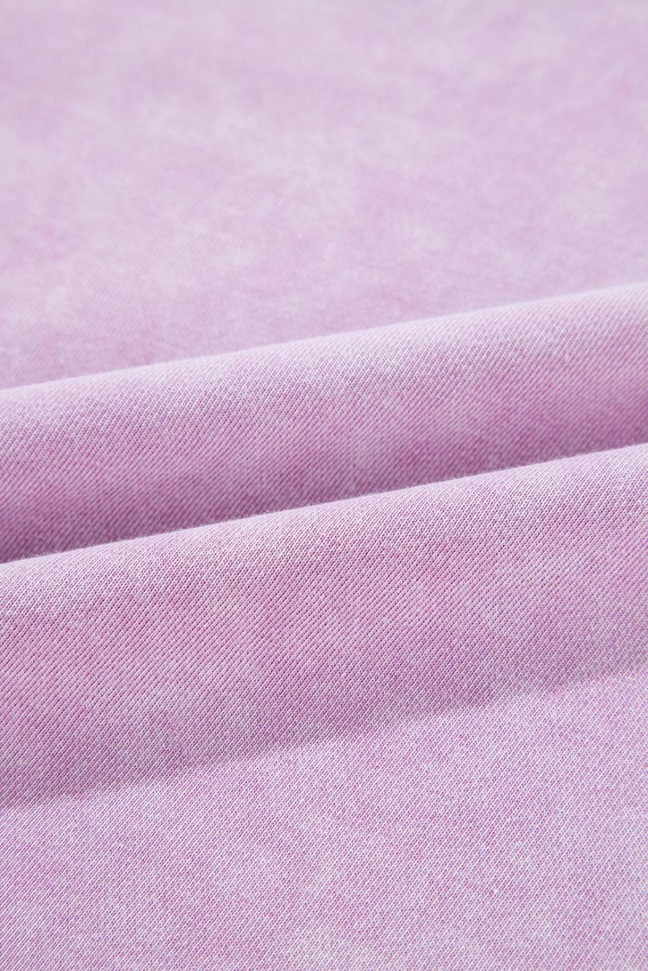 Sweatshirts & Hoodies | Orchid Petal Mineral Wash Drop Shoulder Oversized Sweatshirt - Women