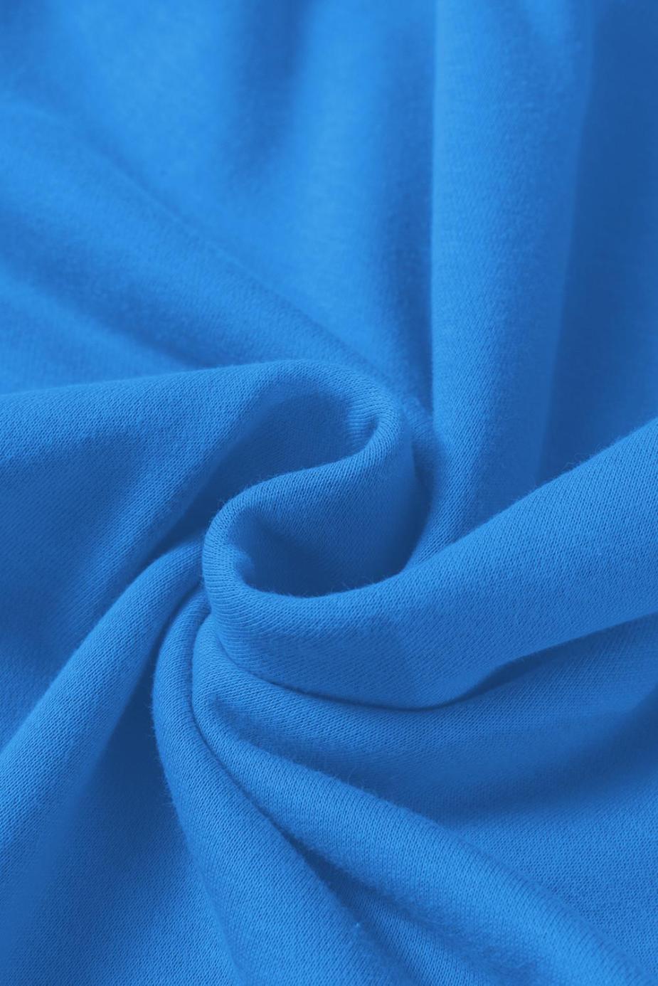 Sweatshirts & Hoodies | Sky Blue Plain Round Neck Loose Fit Sweatshirt - Women