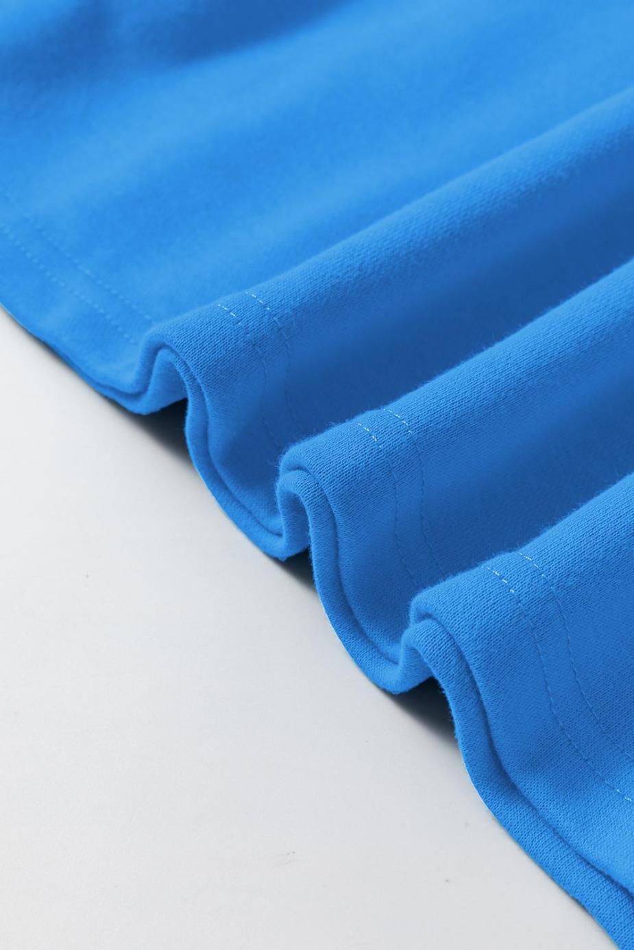 Sweatshirts & Hoodies | Sky Blue Plain Round Neck Loose Fit Sweatshirt - Women