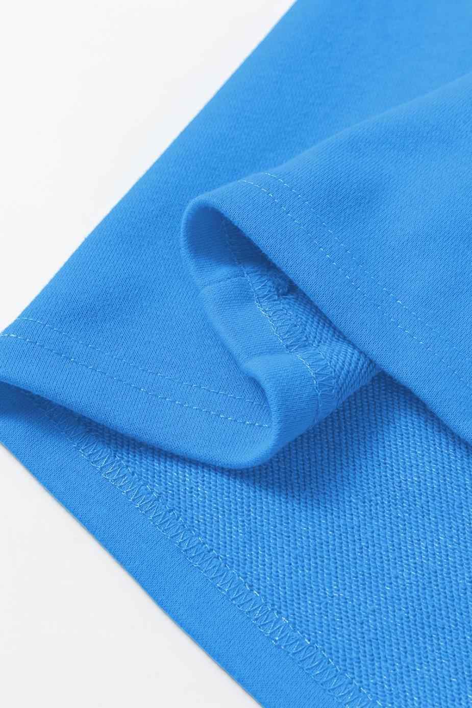 Sweatshirts & Hoodies | Sky Blue Plain Round Neck Loose Fit Sweatshirt - Women