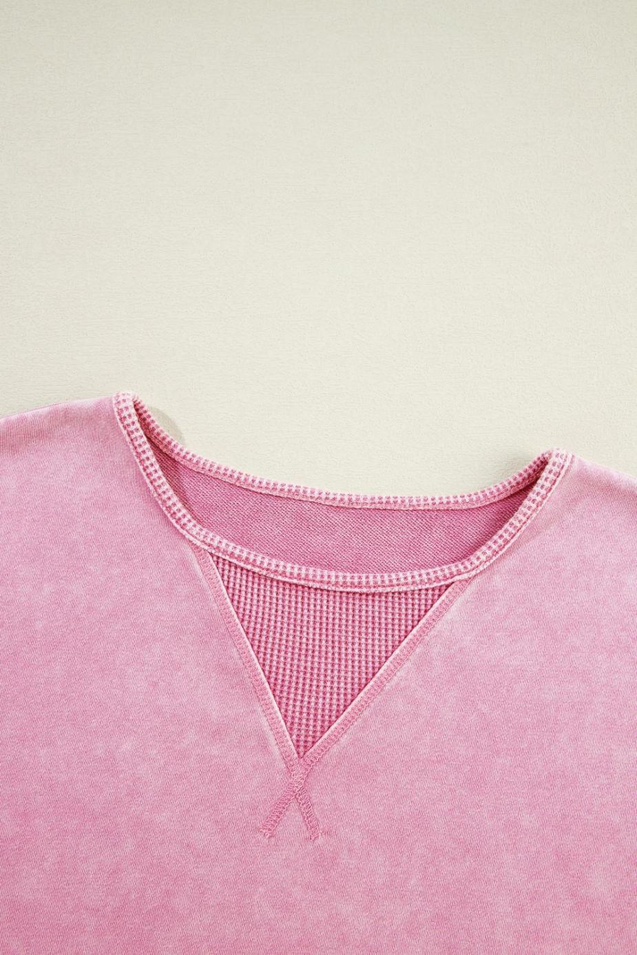 Sweatshirts & Hoodies | Strawberry Pink Mineral Wash Drop Shoulder Oversized Sweatshirt - Women