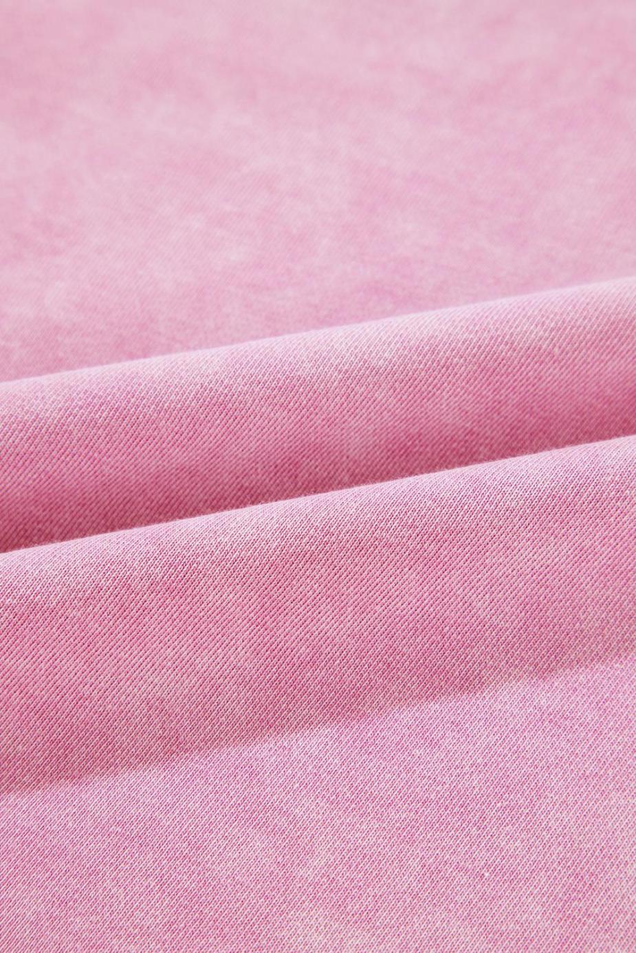 Sweatshirts & Hoodies | Strawberry Pink Mineral Wash Drop Shoulder Oversized Sweatshirt - Women