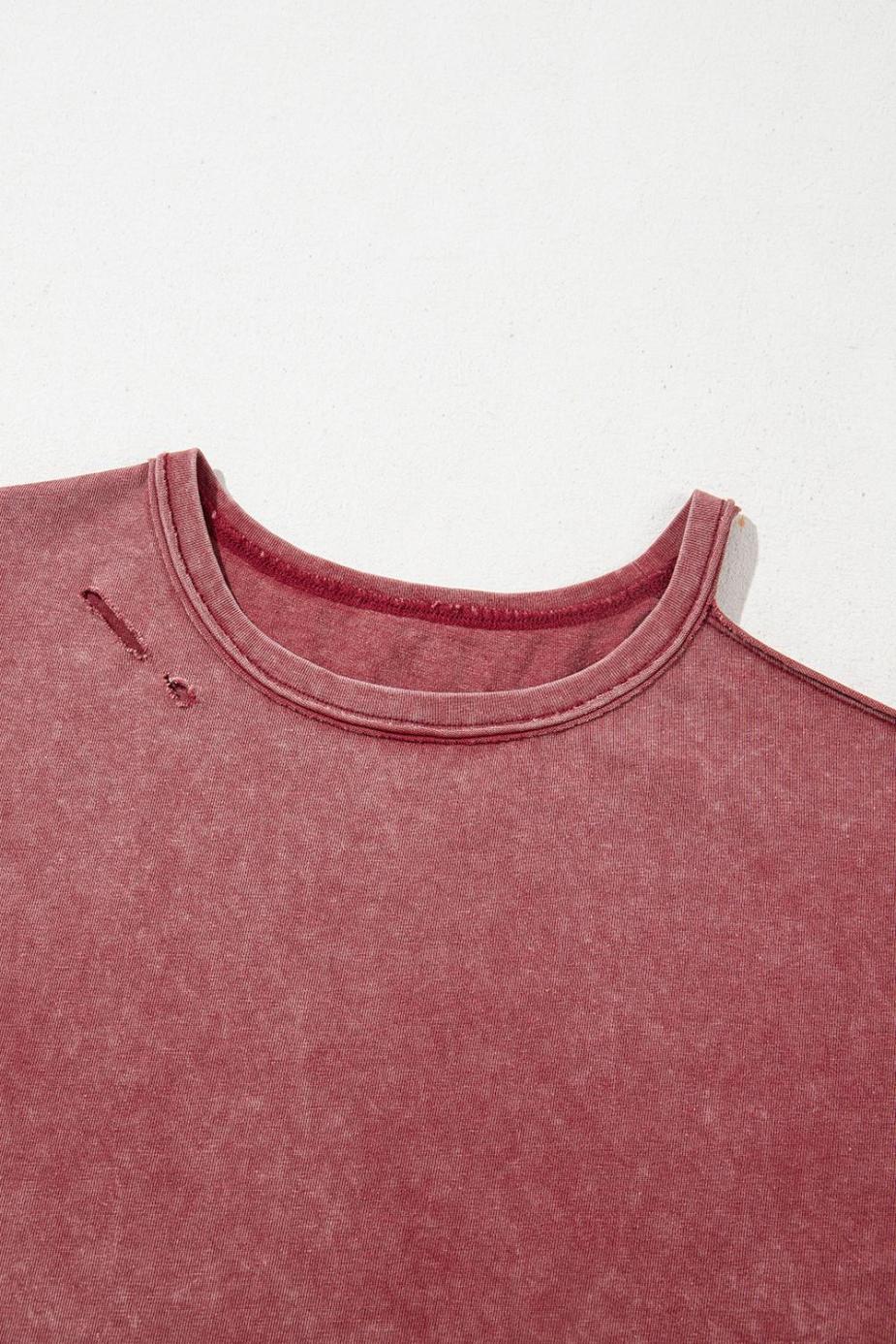 T Shirts | Clay One Shoulder Half Sleeve Oversized Tunic T Shirt - Women