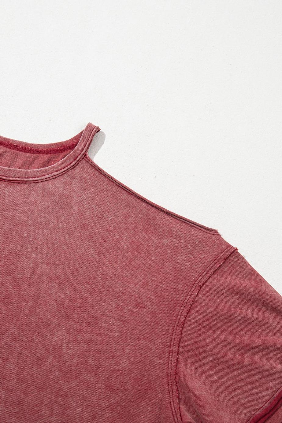 T Shirts | Clay One Shoulder Half Sleeve Oversized Tunic T Shirt - Women