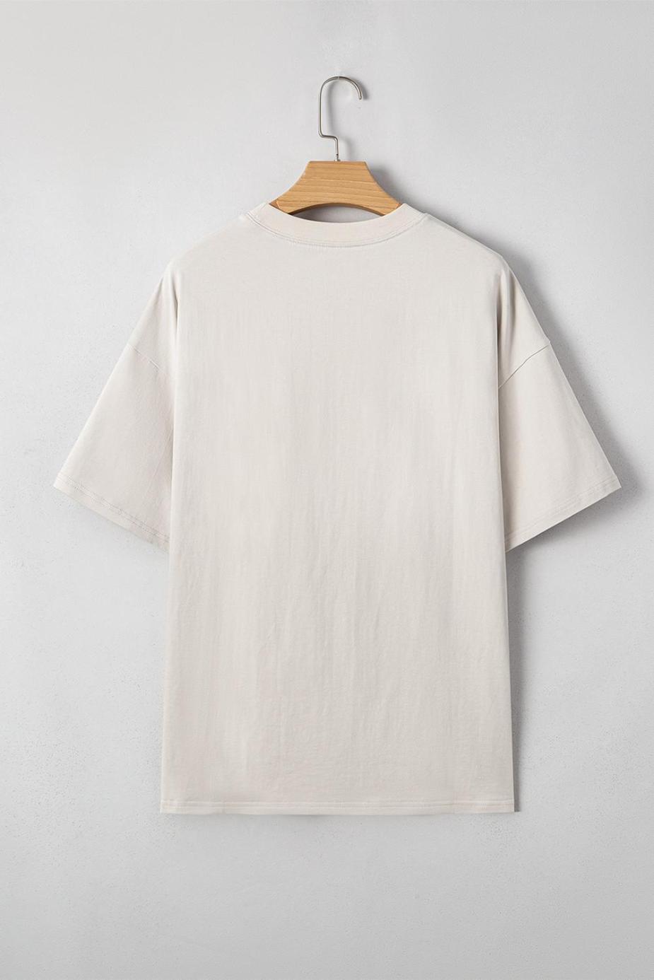 T Shirts | Laurel Green Big Bow Print Drop Shoulder Oversized Tee - Women