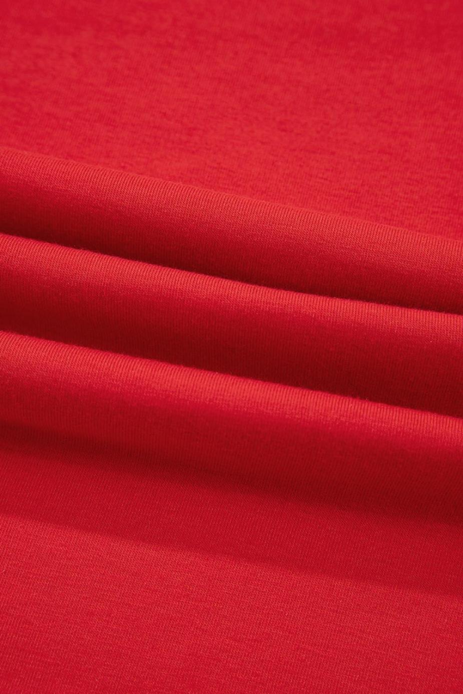 T Shirts | Tomato Red Cowboy Vintage Graphic Loose Tee - Women